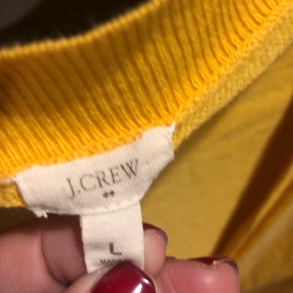 J crew crystal button long cardigan size L 💛💛 - Picture 4 of 5